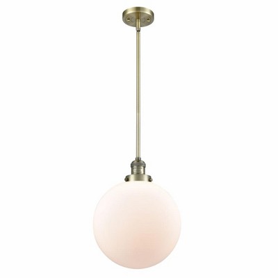 Beacon - 1 Light Stem Hung Mini Pendant In Industrial Style-15 Inches Tall and 12 Inches Wide