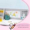 Gray Toddler Desk and Chair Set, Kids Writing Desk Study Table for Children - 4 of 4