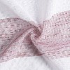 Kate Aurora Metallic Semi Sheer Rugby Striped Grommet Top Window Curtains - 38 in. W x 84 in. L, Red - 2 of 4