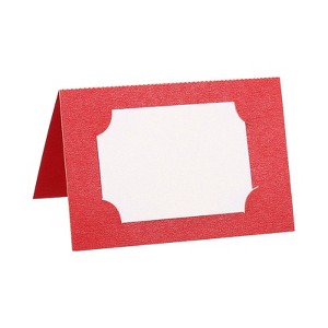 Unique Bargains Foldable Blank Wedding DIY Favor Decor Table Name Place Cards 50 Pcs - 1 of 4