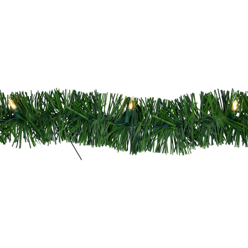 Northlight 18' x 3" Pre-Lit Pine Artificial Christmas Garland, Warm White LED Lights, 5 of 7