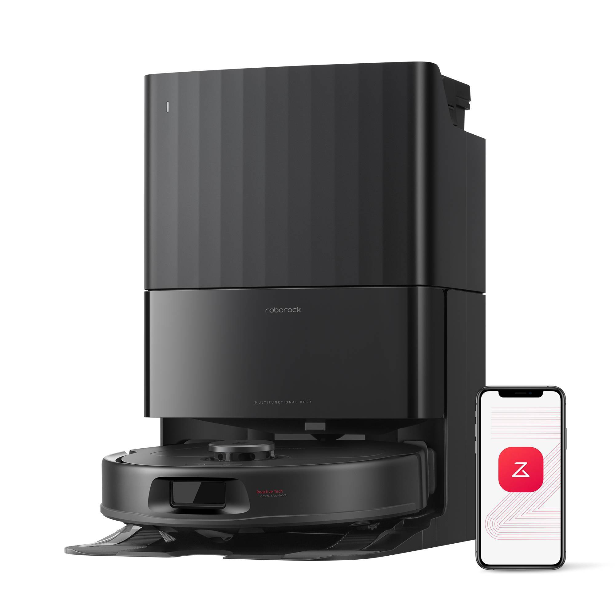 Roborock QR 598 Cordless Robot Vacuum and Mop 6.5" Cleaning Path Black