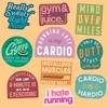 Fitness Sticker Extra Large Stickers for Adults Funny Adhesives with Memes - Crazy Dog - 2 of 4
