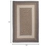 Colonial Mills Tiburon - Misted Gray 6 ft. square Square Rug Indoor/Outdoor 100% Polypropylene - 2 of 3