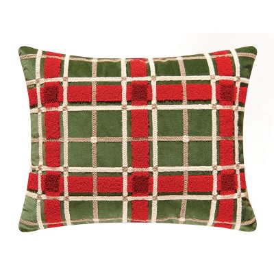 C&F Home Plaid Tufted Pillow