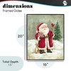Stupell Industries Joyful Santa & Cuddling Reindeer Framed Giclee Art - 4 of 4