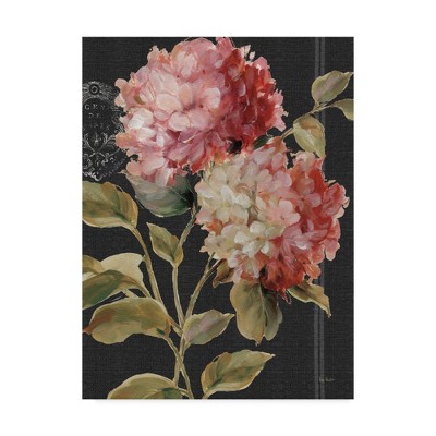 Harmonious Hydrangeas Pink and Green Canvas Wall Art