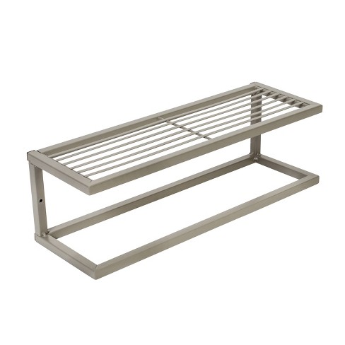 Stainless Steel Bathroom Shelf & Towel Rail