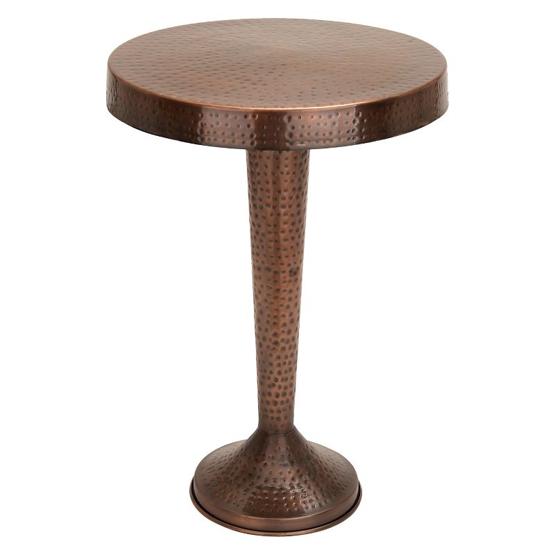 Metal Round Accent Table Tapered Pole Frame - Olivia & May, 1 of 16