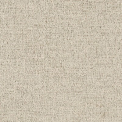 Beige Chenille Contemporary Ottoman with Dark Wood Legs