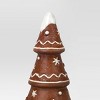 2pk Christmas Ceramic Gingerbread Tree Decor - Wondershop™ - 3 of 3