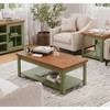 NicBex 48 Inch Rectangle Coffee Table with 2-Tier Storage for Living Room,Bedroom,No Assembly Required - 2 of 4