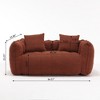 CAVINAS Chenille Bean Bag Chair,Square Lazy Floor Sofa Chair with High Resilience Memory Foam,Cozy Lounge Chair for Living Room - 3 of 4