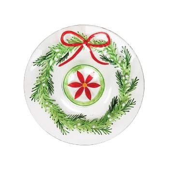 Gallerie II Ornament Wreath Chip & Dip Bowl