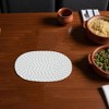 Unique Bargains Trivet Oval Rope Coaster Cotton Non-Woven Fabric 12.6"x8.66"x0.31" - 2 of 3