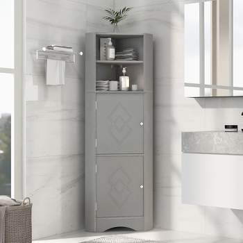 1pc Bathroom Gap Storage Rack 2 3 4 Tier Bathroom Floor Cabinet Narrow Tall  Tower Waterproof Slim Storage… in 2023