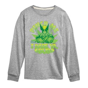 Boys' - Marvel - St. Patrick's Day Pinch Me Long Sleeve Graphic T-Shirt - 1 of 3