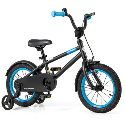 Infans 14" Kids Bike w/Adjustable Saddle Handlebar Removable Training Wheels Handbrake