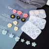 JDICTION 3Pcs Flower Resin Molds - 3D Mini Sunflower & Daisy Silicone Moulds for Clay Epoxy Craft, Jewelry Pendants, Earrings, Necklaces - 2 of 4