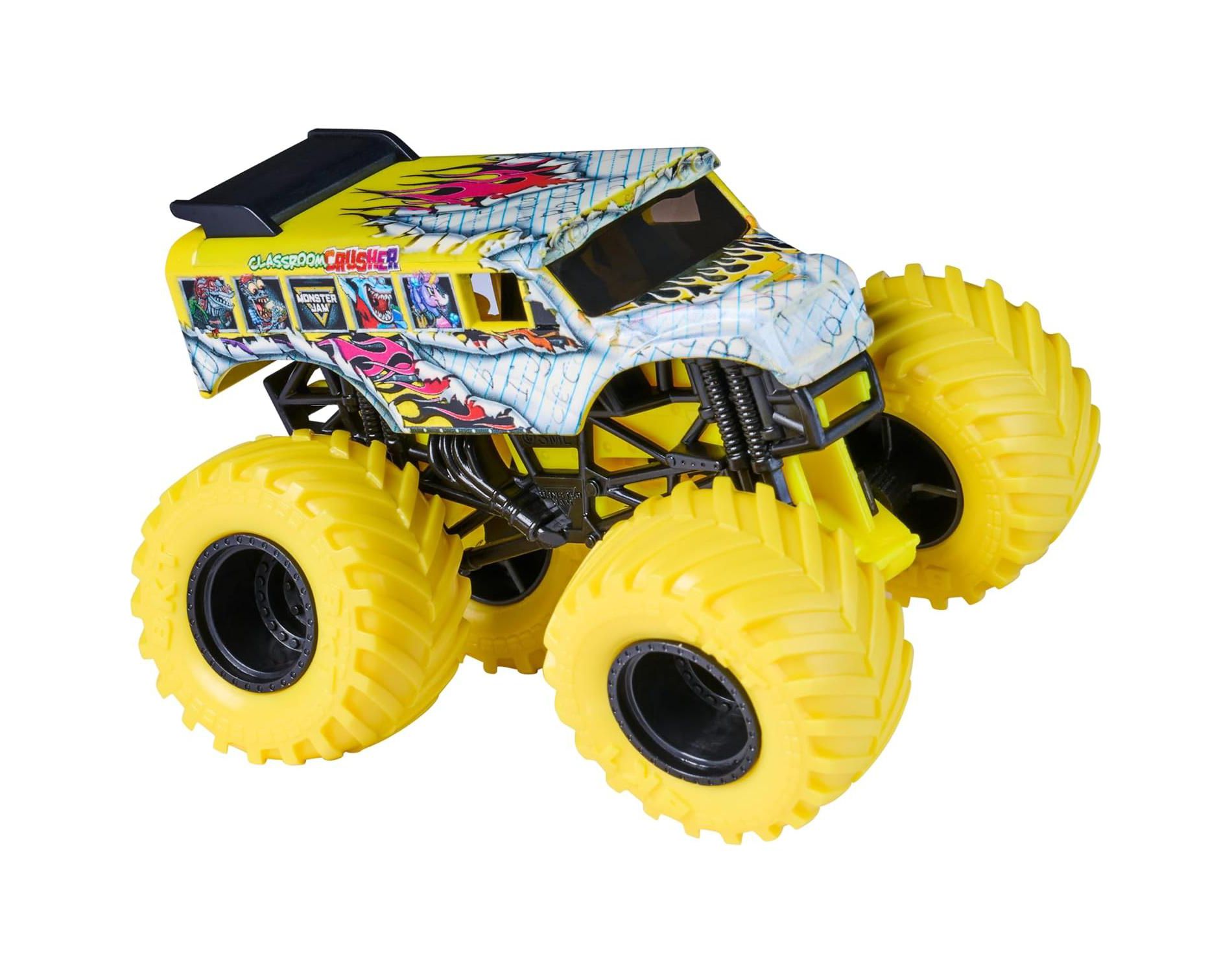 Monster Jam Classroom Crusher Monster Truck Die-Cast Vehicle, 1:64 Scale