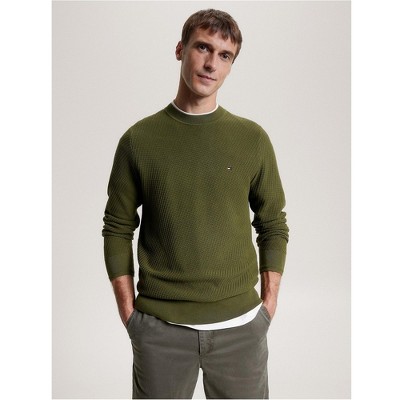 Tommy Hilfiger Mens Rectangle Stitch Knit Sweater