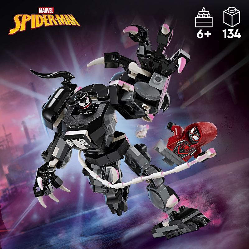 LEGO Marvel Venom Mech Armor vs. Miles Morales 76276, 3 of 8