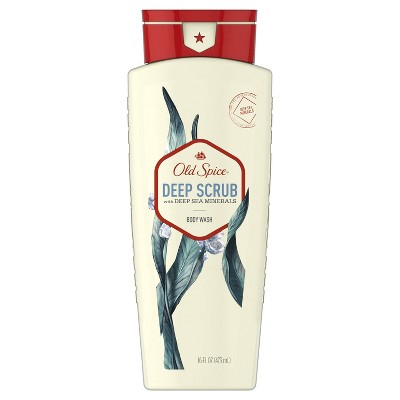 Old Spice Body Wash for Men Deep Scrub with Deep Sea Minerals Scent Inspired by Nature - 16 fl oz