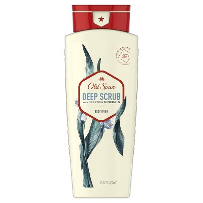 Old Spice Body Wash for Men Deep Scrub with Deep Sea Minerals Scent Inspired by Nature - 16 fl oz