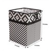Bacati - Love Black/White Collapsible Laundry Hamper - 4 of 4