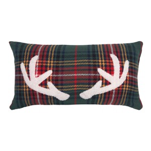 C&F Home Christmas Plaid Animal Pillows - 1 of 3