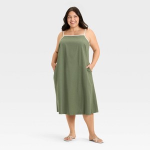 Women's Midi A-Line Dress - Ava & Viv™ - 1 of 3