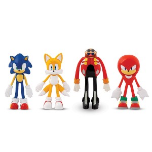FleXfigs: Sonic The Hedgehog Series 1 - 4 Character Pack -Ages 3+ - 1 of 4
