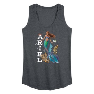 Women's - Disney - Ariel in Water Graphic Racerback Tank - 1 of 4