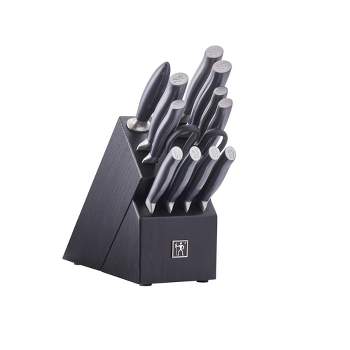 Kitchenaid Slim Black 15pc Stainless Steel Knife Block Set : Target