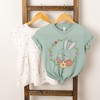 The Juniper Shop Easter Bunny Flower Wreath Youth Short Sleeve Tee - 2 of 2