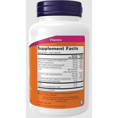 B-100 Vegan Capsules for Energy and Nervous System Health