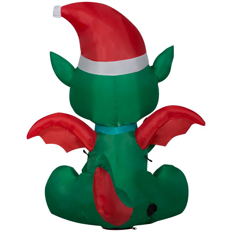 Gemmy Christmas Inflatable Baby Dragon, 3.5 ft Tall, Multi, 4 of 7