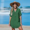 Women's Breezy Beach Button-Down Beach Cover-Up Shirt Dress - Cupshe - 3 of 4