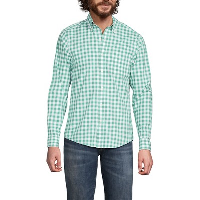 Lands' End Men's Traditional Fit Essential Lightweight Poplin Shirt
