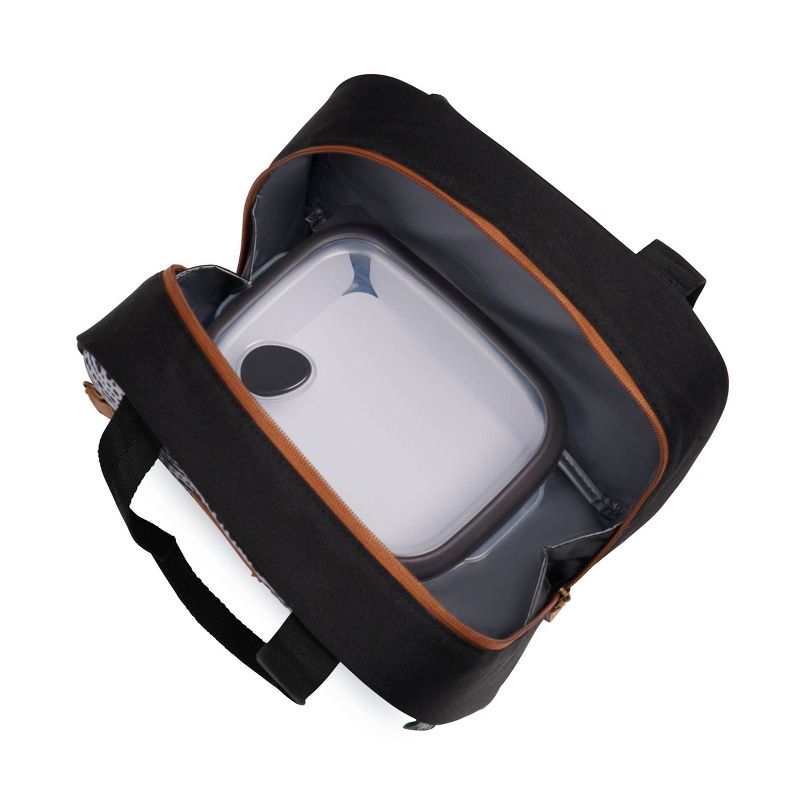 Igloo Repreve Urban Bowler Lunch Tote with Pack In - Black/White, 5 of 10