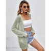 Women Crochet Lightweight Cardigan Cover Up Open Front Long Sleeve Summer Cardigans 2024 - 4 of 4