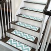 SussexHome Traverse Design Cotton Anti-Slip Stair Treads, 9” X 28“ - 4 of 4