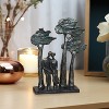 LuxenHome 11.7" LuxenHome Resin Couple Love Windy Tabletop Decor Multicolored - 3 of 4