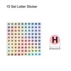 Unique Bargains Laser Capital Alphabet Round Self-Adhesive Reflective Letter Stickers 10 Pcs - 2 of 3