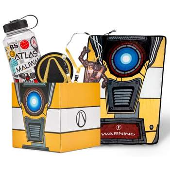 Just Funky Borderlands LookSee Gift Box #1 | Claptrap Blanket | Lanyard | Water Bottle | More
