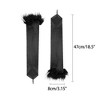 INSPIRE CHIC Women's Satin Hooked Finger Feather Fingerness Costplay Sleeves Gloves for Christmas Dance Party 1 Pair - 2 of 4