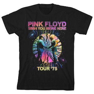 Pink Floyd Wish You Were Here Prism Graphic Crew Neck Short Sleeve Youth Black T-shirt - 1 of 3
