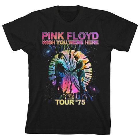 Pink Floyd Wish You Were Here Prism Graphic Crew Neck Short Sleeve Youth Black T shirt Target