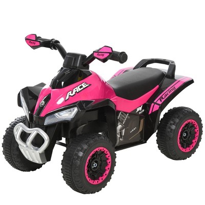 INFURNIC Baby Walkers Kids Ride On Push Car Ride Racer Foot to Floor Sliding ATV Toy with Music Lights, Pink, 26.5"*15"*17.3"