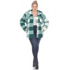 White Mark  Plus Size Plaid Shacket - 4 of 4